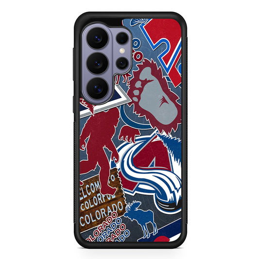 NHL Colorado Avalanche Aesthetic Samsung Galaxy S26 Ultra Case | Protective Rubber Cover