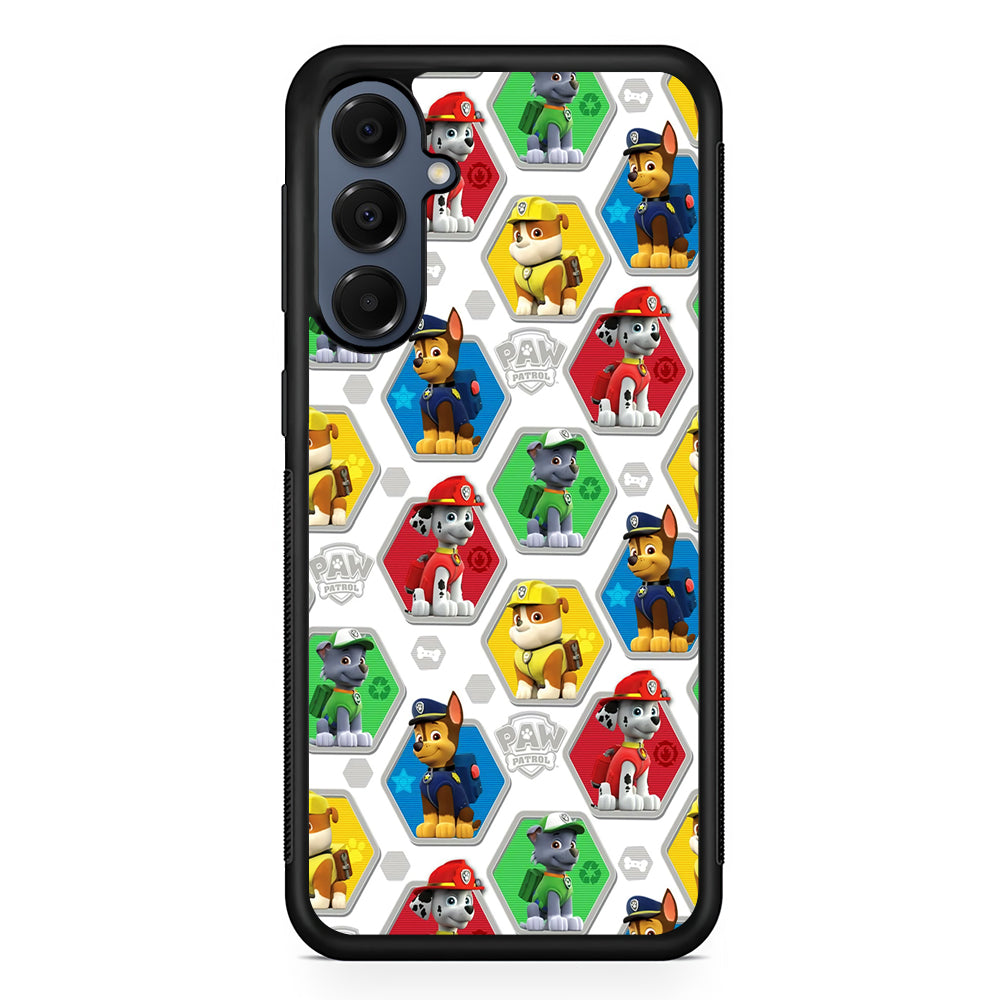 Paw Patrol Patern White Samsung Galaxy A16 Case | Slim Protective Cover for Samsung Galaxy A16