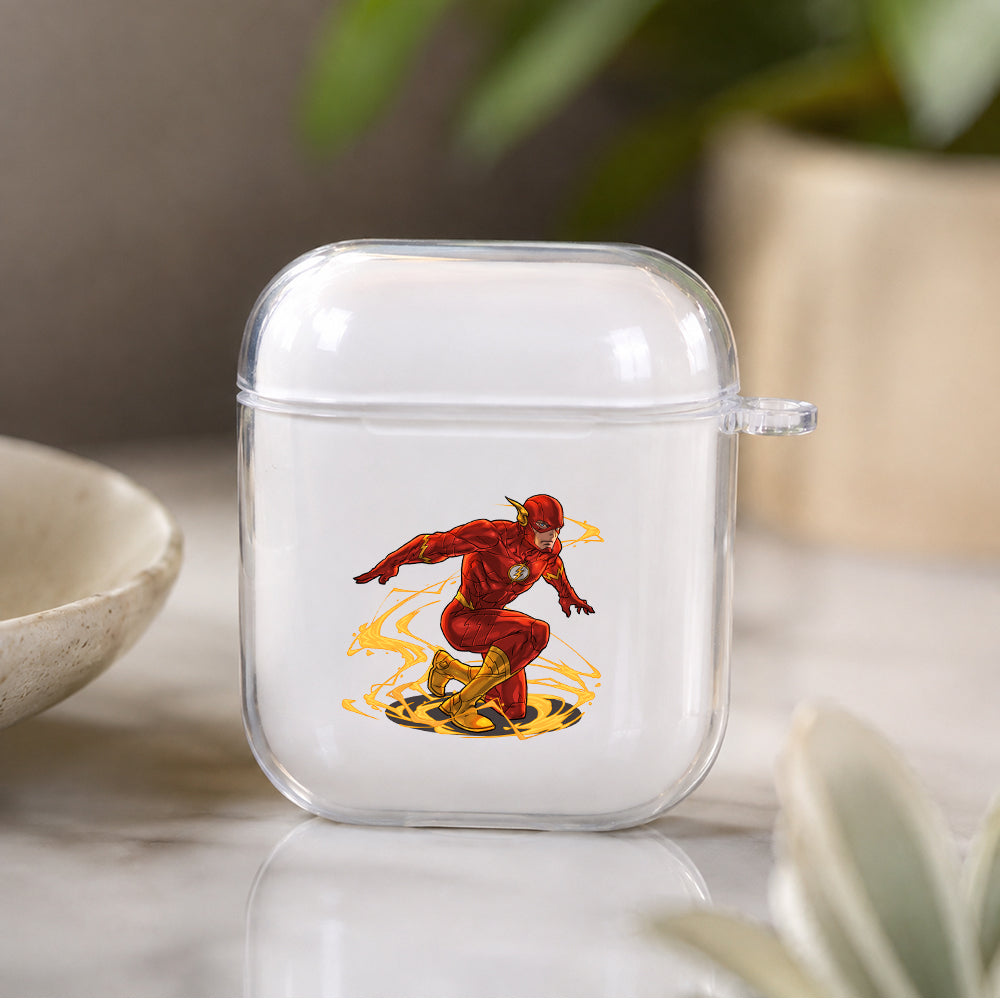 Flash Comic Protective Clear Case Cover For Apple Airpods | Soft Silicone AirPods 1 / 2 Case | Protective Cover
