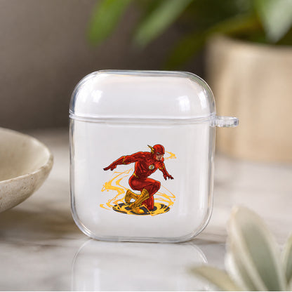 Flash Comic Protective Clear Case Cover For Apple Airpods | Soft Silicone AirPods 1 / 2 Case | Protective Cover