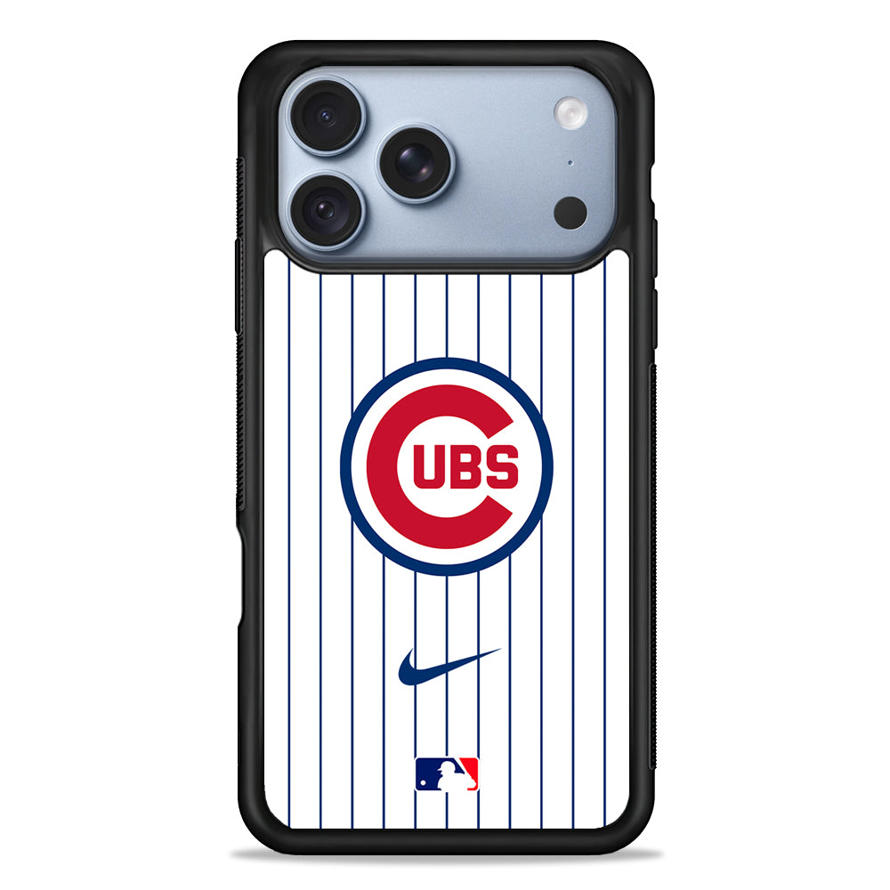 MLB Chicago Cubs White Nike iPhone 18 Pro Case - iPhone 18 Pro Silicone Case