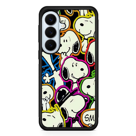 Snoopy Doodle Samsung Galaxy S26 Plus Case | Slim Protective Rubber Cover