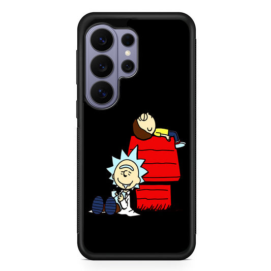 Rick and Morty Snoopy House Samsung Galaxy S26 Ultra Case | Protective Rubber Cover