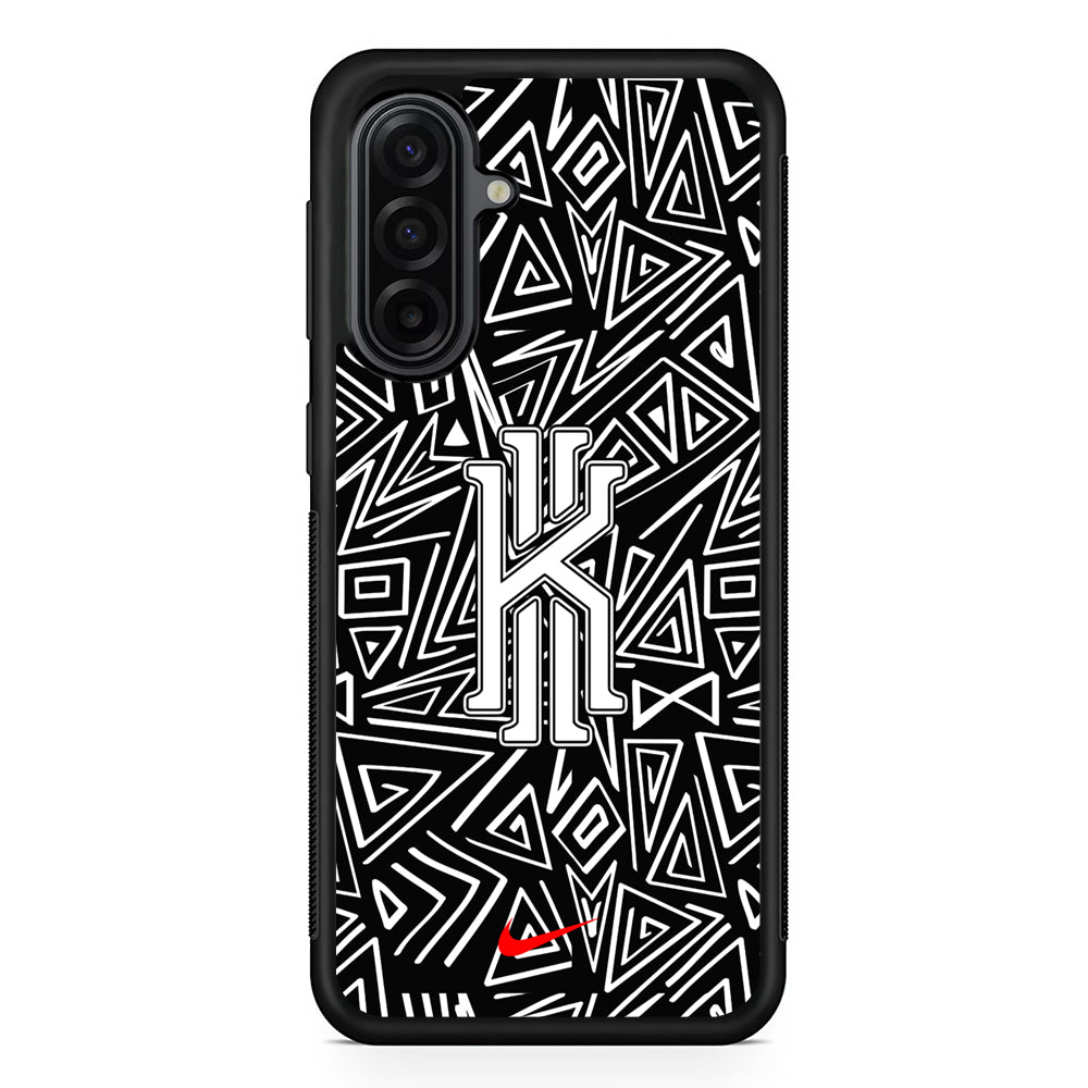 Kyrie Irving Abstract Shapes Samsung Galaxy A17 Case | Durable Rubber Samsung Galaxy A17 Phone Case