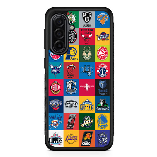 Basketball Teams NBA Samsung Galaxy A17 Case | Durable Rubber Samsung Galaxy A17 Phone Case