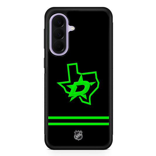 NHL Dallas Stars Black Samsung Galaxy A37 Case | Samsung Galaxy A37 Rubber Protective Case