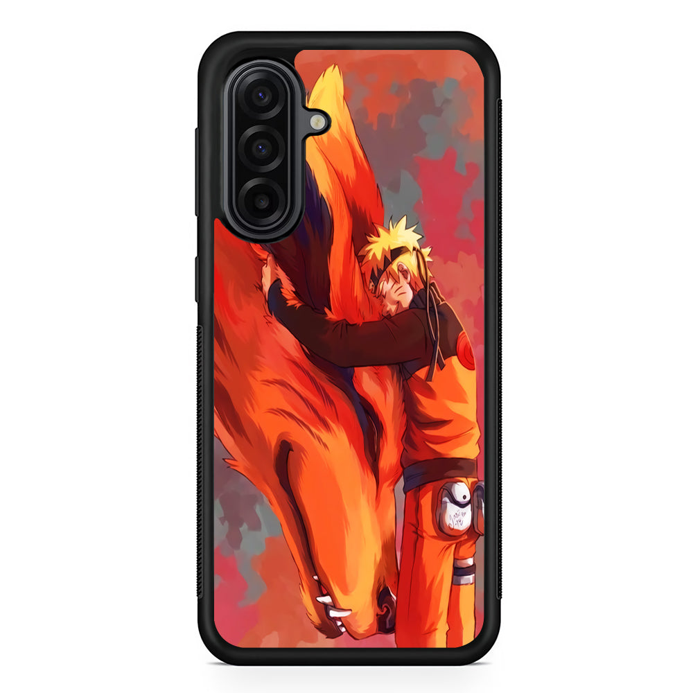 Naruto and Kurama Samsung Galaxy A17 Case | Durable Rubber Samsung Galaxy A17 Phone Case