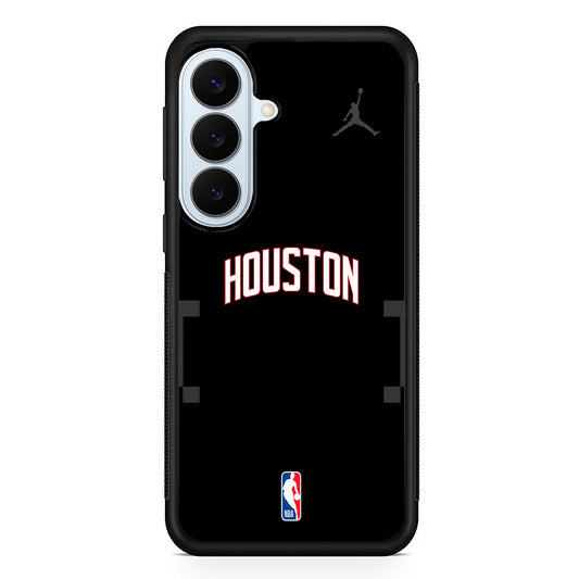 NBA Houston Rockets Black Jordan Samsung Galaxy S26 Plus Case | Lightweight Protective Phone Cover