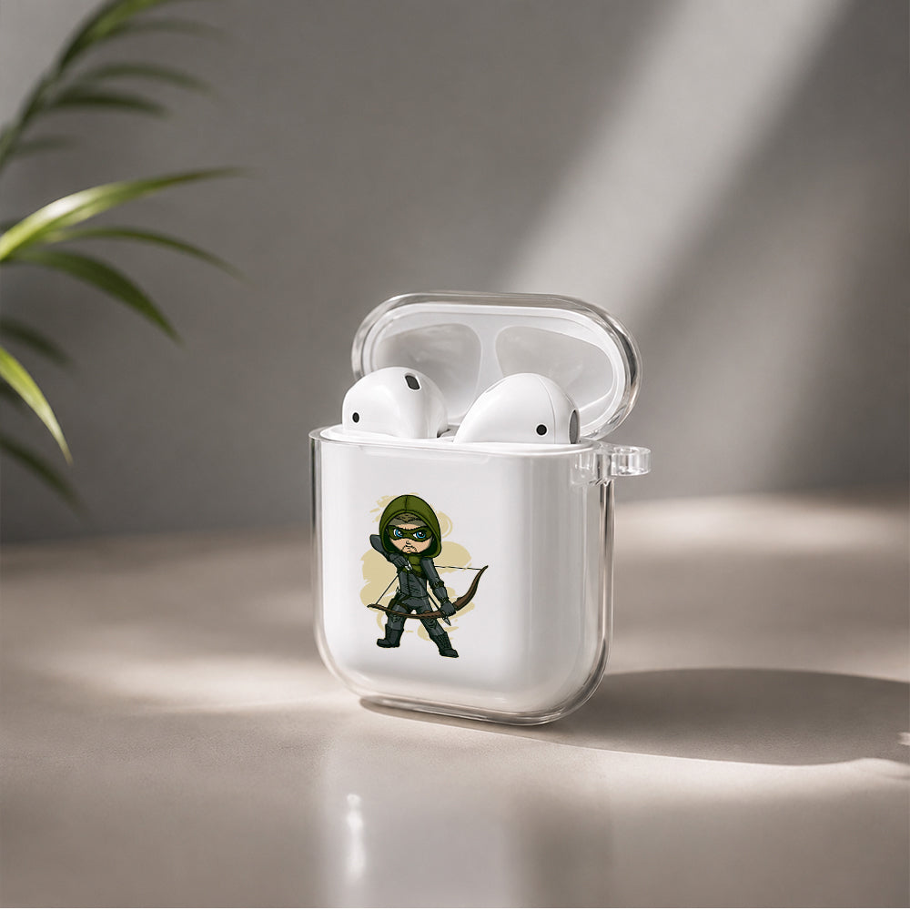 Arrow Mini Cartoon Protective Clear Case Cover For Apple Airpods | Soft Silicone AirPods 1 / 2 Case | Protective Cover