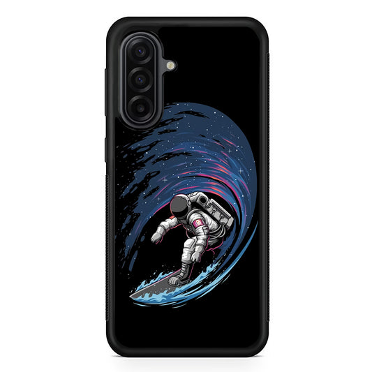Astronaut Surfing The Sky Samsung Galaxy A17 Case | Durable Rubber Samsung Galaxy A17 Phone Case