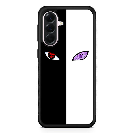 Sharingan Rinnegan Black White Samsung Galaxy A56 Case | Samsung Galaxy A56 Protective Rubber Case