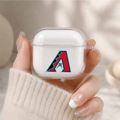 MLB Arizona Diamondbacks Logo Protective Apple Airpods 4 Clear Case - Durable Clear Protection