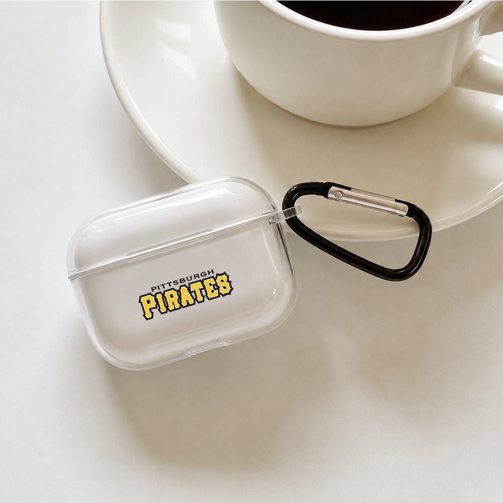 MLB Pittsburgh Pirates Symbol Protective Apple AirPods Pro 3 Clear Case | Shockproof Cover