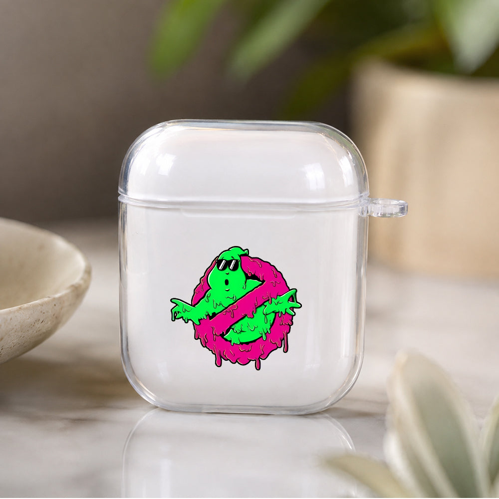 Melting Ghost Protective Clear Case Cover For Apple Airpods | Soft Silicone AirPods 1 / 2 Case | Protective Cover