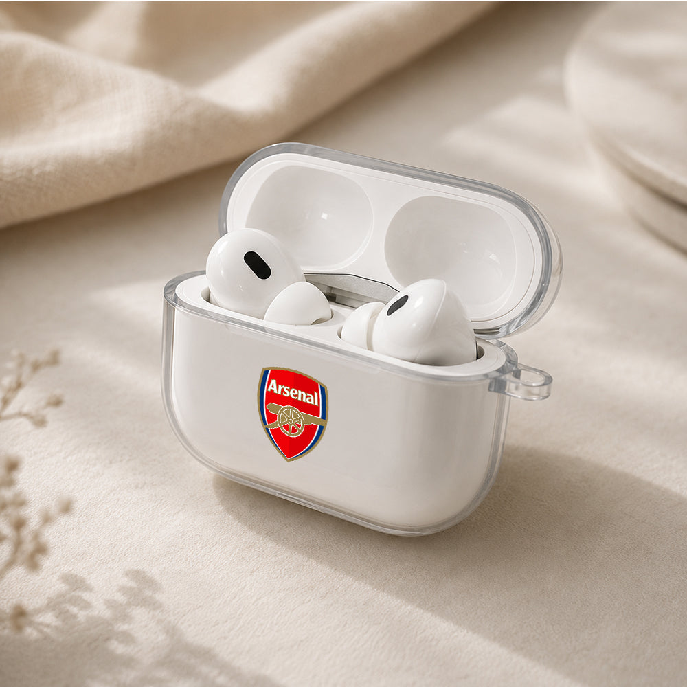 Arsenal Logo Club Protective Apple AirPods Pro 3 Clear Case | Shockproof Cover