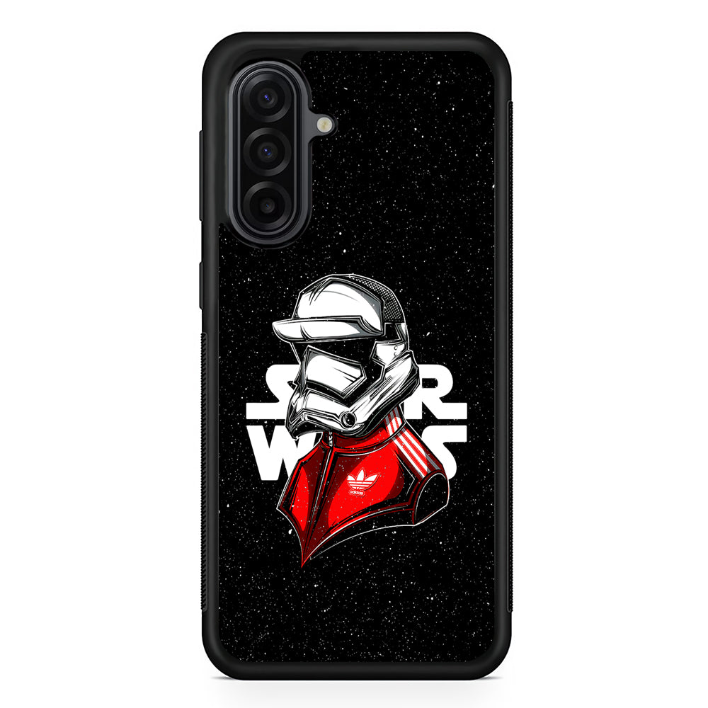 Adidas Stormtrooper Star Wars Samsung Galaxy A17 Case | Durable Rubber Samsung Galaxy A17 Phone Case