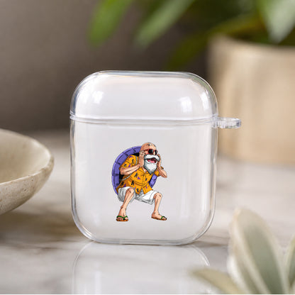 Dragon Ball Master Roshi Shouted Protective Clear Case Cover For Apple Airpods | Soft Silicone AirPods 1 / 2 Case | Protective Cover