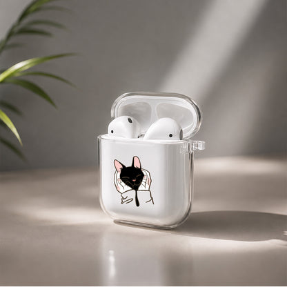 Cute Black Cat Protective Clear Case Cover For Apple Airpods | Soft Silicone AirPods 1 / 2 Case | Protective Cover
