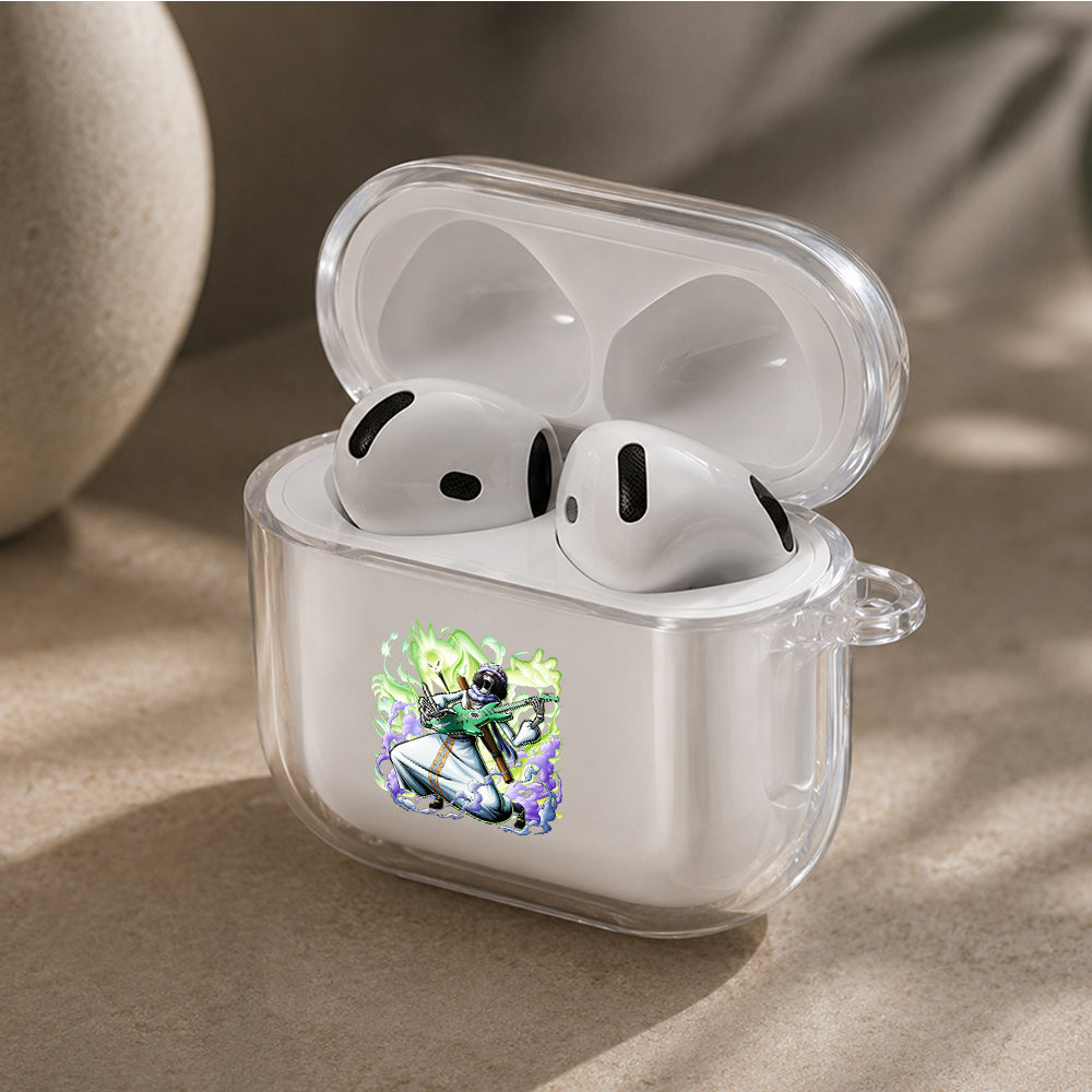 Brook The Soul King Protective Apple Airpods 4 Clear Case - Durable Clear Protection
