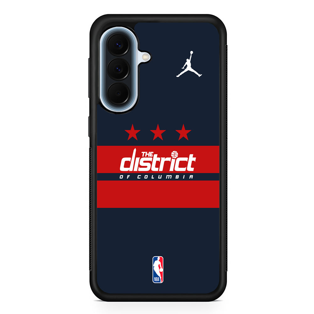 NBA Washington Wizards Navy Jordan Samsung Galaxy A57 Case | Slim Samsung Galaxy A57 Protective Case