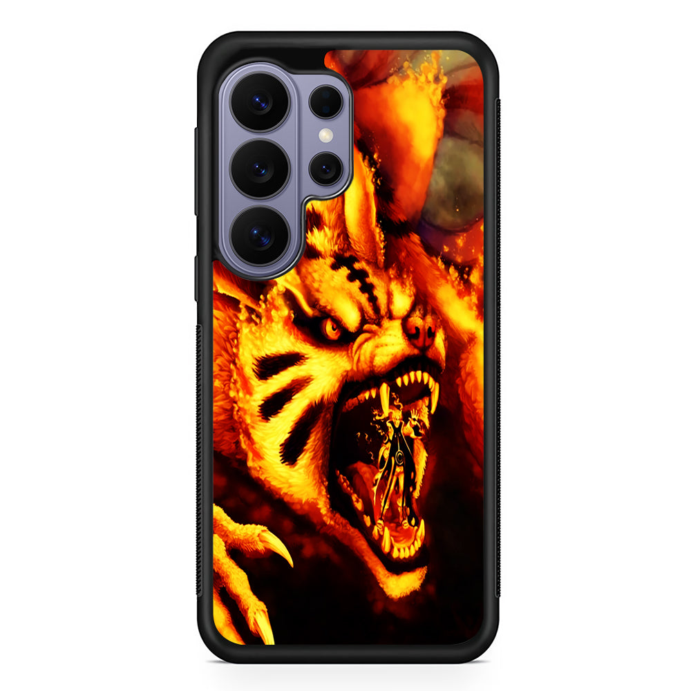 Naruto Nine Tailed Demon Fox Samsung Galaxy S26 Ultra Case | Protective Rubber Cover