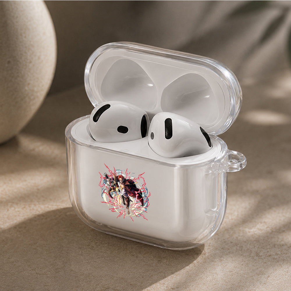 Shanks The Raging Haki Protective Apple Airpods 4 Clear Case - Durable Clear Protection