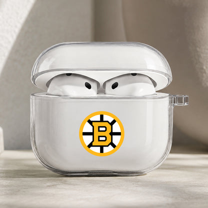 NHL Boston Bruins Symbol Protective Apple AirPods Pro 3 Clear Case | Shockproof Cover