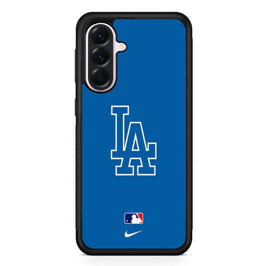 MLB Los Angeles Dodgers Blue Nike Samsung Galaxy A56 Case | Samsung Galaxy A56 Protective Rubber Case