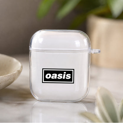 Oasis Band Logo Protective Clear Case Cover For Apple Airpods | Soft Silicone AirPods 1 / 2 Case | Protective Cover