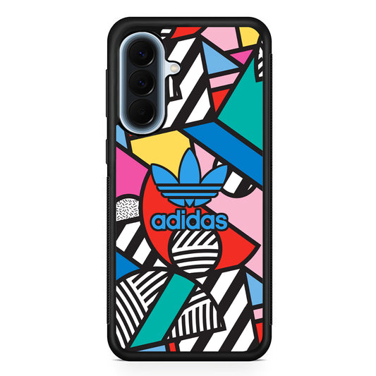 Adidas Collage of Shape Color Samsung Galaxy A57 Case | Slim Samsung Galaxy A57 Protective Case