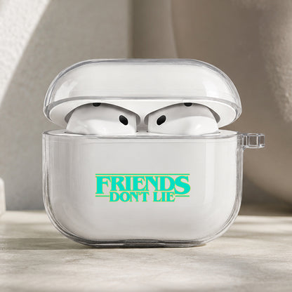 Stranger Things Quotes Protective Apple AirPods Pro 3 Clear Case | Shockproof Cover