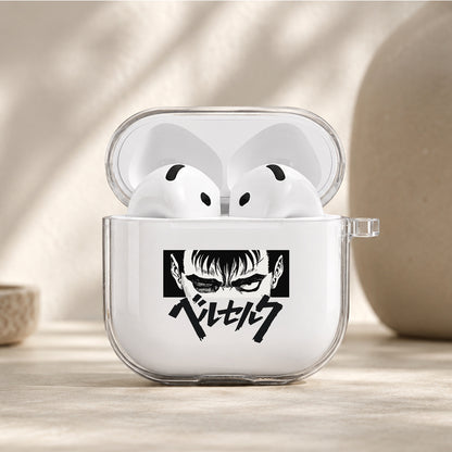 Berserk Guts Dark Wrath Protective Apple Airpods 4 Clear Case - Durable Clear Protection