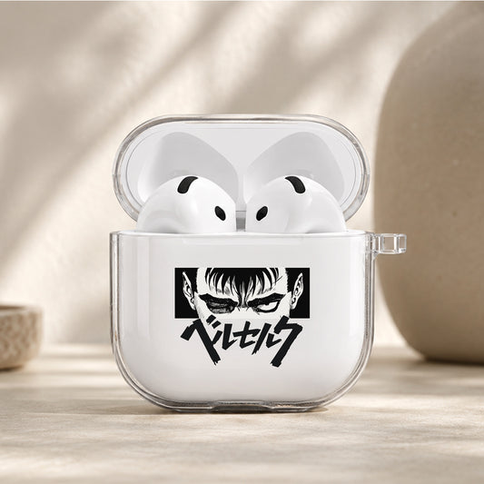 Berserk Guts Dark Wrath Protective Apple Airpods 4 Clear Case - Durable Clear Protection