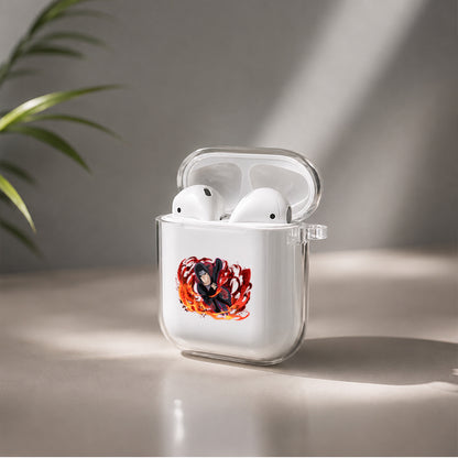 Itachi Uchiha Akatsuki Protective Clear Case Cover For Apple Airpods | Soft Silicone AirPods 1 / 2 Case | Protective Cover