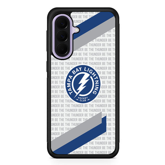 NHL Tampa Bay Lightning Pattern Samsung Galaxy A37 Case | Samsung Galaxy A37 Rubber Protective Case
