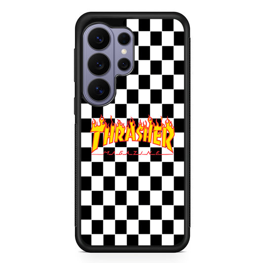Thrasher Chess Board Background Samsung Galaxy S26 Ultra Case | Slim Durable Protective Cover