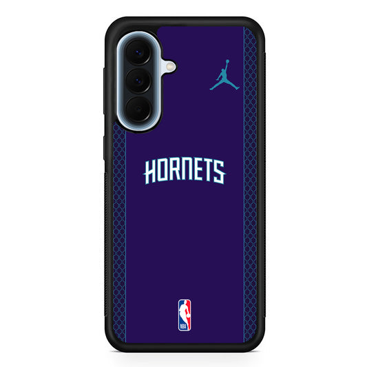 NBA Charlotte Hornets Purple Jordan Samsung Galaxy A57 Case | Slim Samsung Galaxy A57 Protective Case