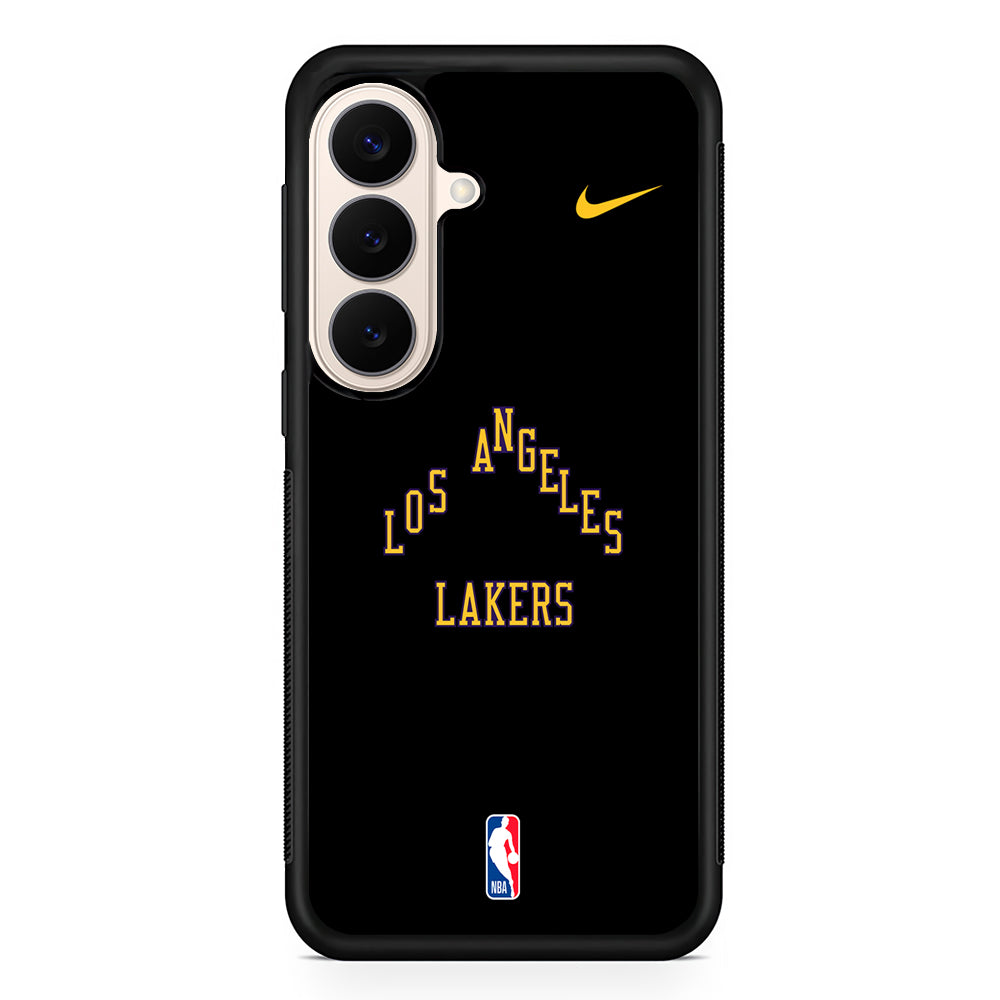 NBA Los Angeles Lakers Black Nike Samsung Galaxy S26 Case – Slim Protective Phone Cover