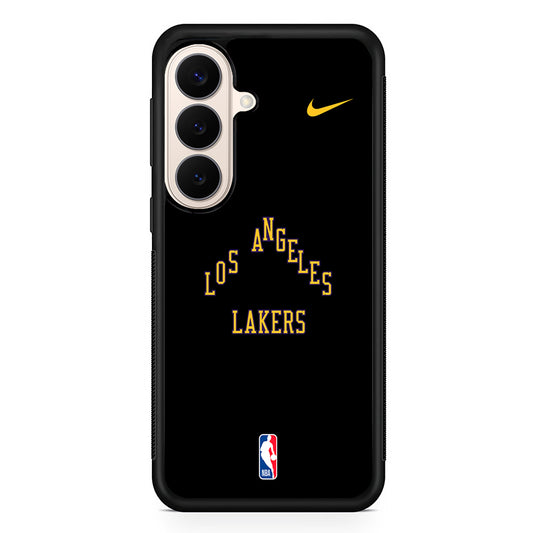 NBA Los Angeles Lakers Black Nike Samsung Galaxy S26 Case – Slim Protective Phone Cover