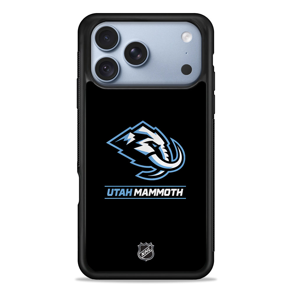 NHL Utah Mammoth Black iPhone 18 Pro Case - iPhone 18 Pro Silicone Case