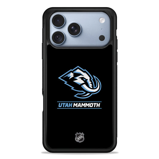 NHL Utah Mammoth Black iPhone 18 Pro Case - iPhone 18 Pro Silicone Case