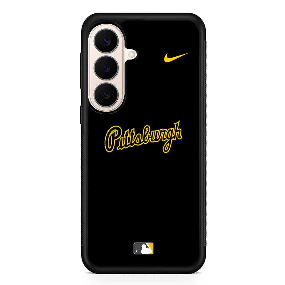 MLB Pittsburgh Pirates Black Nike Samsung Galaxy S26 Case – Slim Protective Phone Cover