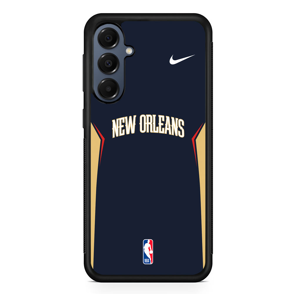 NBA New Orleans Pelicans Navy Nike Samsung Galaxy A16 Case | Slim Protective Cover for Samsung Galaxy A16