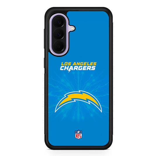 NFL Los Angeles Chargers Blue Samsung Galaxy A37 Case | Samsung Galaxy A37 Rubber Protective Case