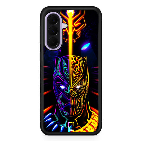 Black Panther And Golden Jaguar Samsung Galaxy A37 Case | Samsung Galaxy A37 Rubber Protective Case