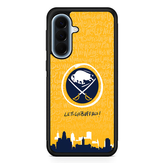 NHL Buffalo Sabres Yellow Samsung Galaxy A57 Case | Slim Samsung Galaxy A57 Protective Case