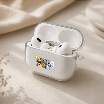 Dragon Ball Z Goku vs Frieza Protective Apple AirPods Pro 3 Clear Case | Shockproof Cover