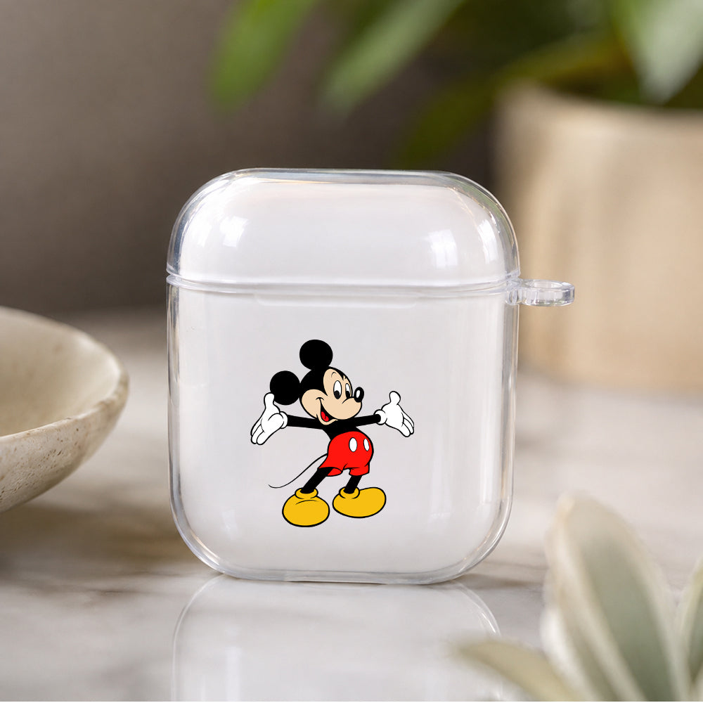 Mickey Mouse Protective Clear Case Cover For Apple Airpods | Soft Silicone AirPods 1 / 2 Case | Protective Cover
