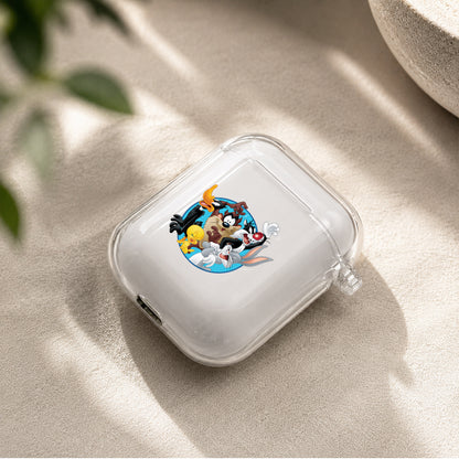 The Looney Tunes Family Protective Clear Case Cover For Apple Airpods | Soft Silicone AirPods 1 / 2 Case | Protective Cover