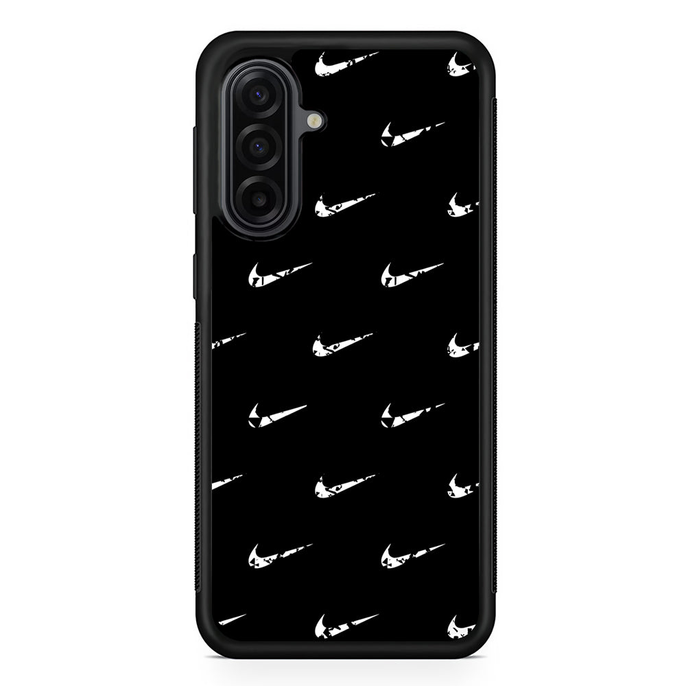 Nike Logo Pattern Samsung Galaxy A17 Case | Durable Rubber Samsung Galaxy A17 Phone Case